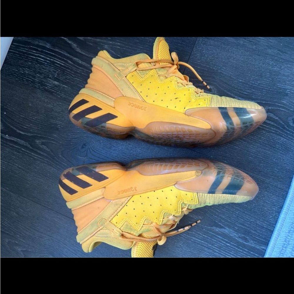 Adidas D.O.N. Crayola Gold / Yellow Youth Basketball Sneakers Sz 7
